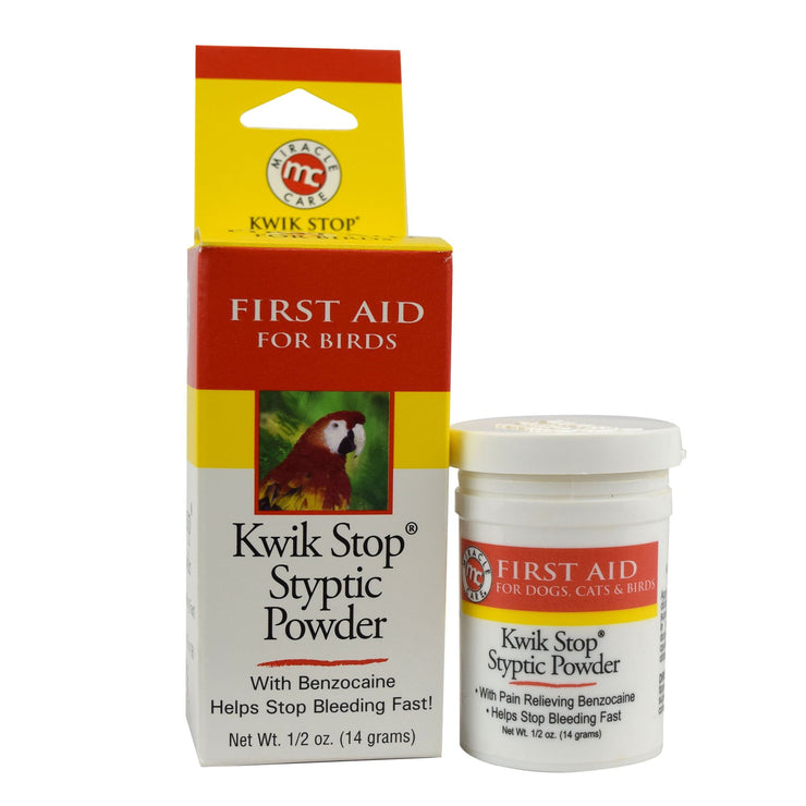 Kwik Stop Styptic Powder for Birds - Powder - Miracle Care - Miracle Corp