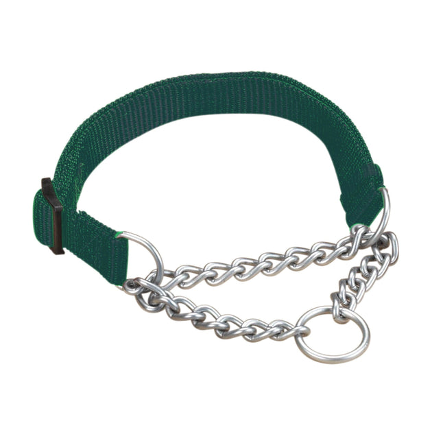 Adjustable Chain Martingale Collar with Nylon Miracle Pet