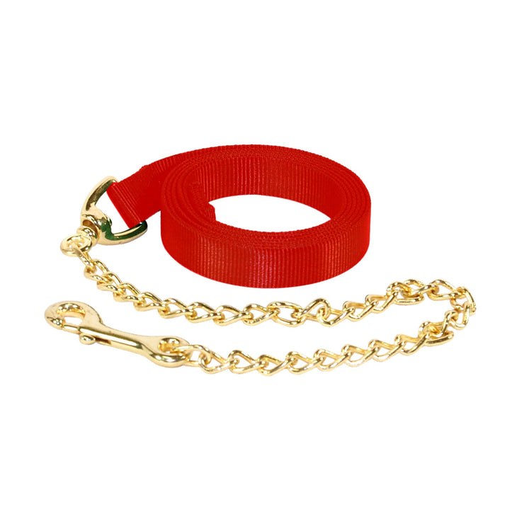 Nylon Lead Rope with Chain & Snap, Single Color - Lead - Hamilton - Miracle Corp