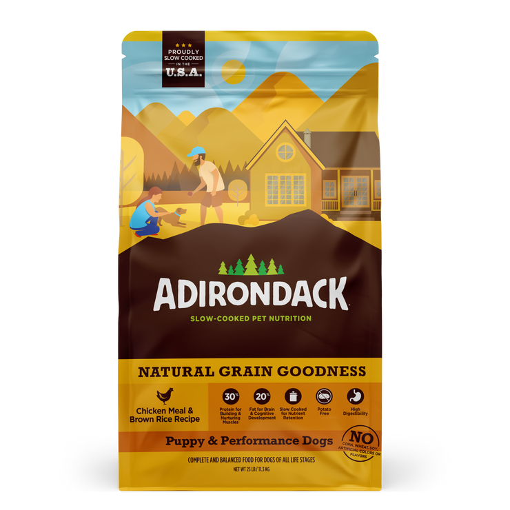 Adirondack Dog Food for Puppy and Performance Dogs