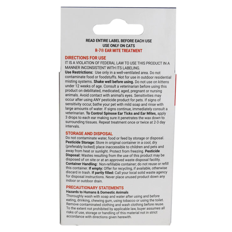 Ear Mite Treatment Kit for Cats