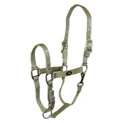 1" Deluxe Nylon Halters With Adjustable Chin Strap & Snap with Brushed Metal Hardware - Halter - Hamilton - Miracle Corp