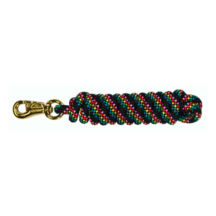 Poly Lead Rope with Bull Snap, Confetti Pattern - Lead - Hamilton - Miracle Corp