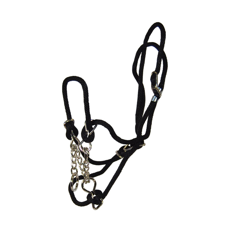 Rope Halter with Control Chain