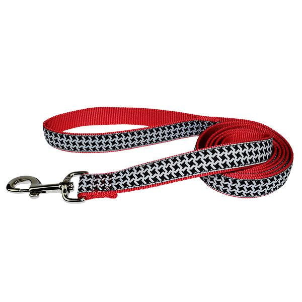 Fashion Single Thick Leash with Ribbon Overlay - Collar - Hamilton - Miracle Corp