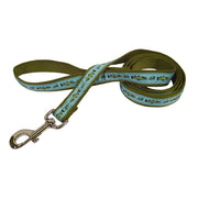 Classic Fashion Single Thick Leash with Ribbon Overlay